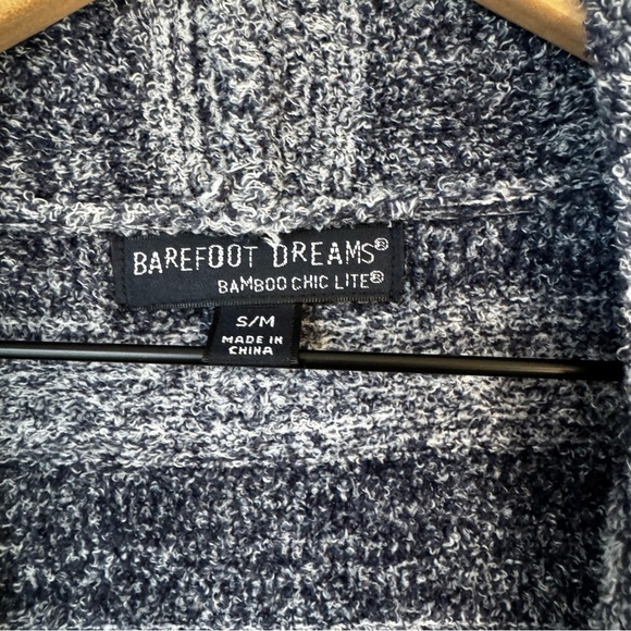 Barefoot Dreams Womens Bamboo Chic Lite Calypso Wrap Cardigan S/M Blue Style 436 - Picture 4 of 7